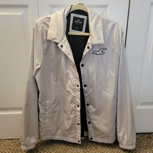 Light Grey Hollister Windbreaker